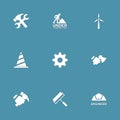 Construction Tools Vector Icon Set 2 Royalty Free Stock Photo