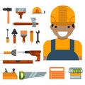 Construction tools worker equipment
