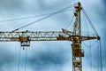 Construction. Tower crane. The process of building residential buildings. Royalty Free Stock Photo
