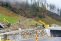 Construction of Tunnel in Austria Royalty Free Stock Photo