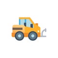 Construction Vehicle Icon for Earthmoving Equipment Royalty Free Stock Photo