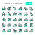 Construction Vehicle , Pixel Perfect Icons