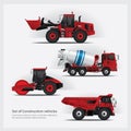 Construction Vehicles Set Royalty Free Stock Photo