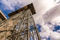 Construction of a viaduct, civil engineering to build a road Royalty Free Stock Photo