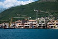 Construction of villas in Kumbor in Kotor Bay. Montenegro Royalty Free Stock Photo