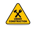 Construction warning Royalty Free Stock Photo