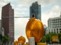 Construction warning lamp. Royalty Free Stock Photo