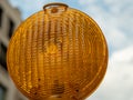 Construction warning lamp. Royalty Free Stock Photo