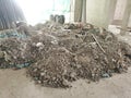 Construction waste on the ground Royalty Free Stock Photo