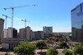 Construction work, Birmingham city center, England Royalty Free Stock Photo