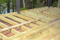 Construction Work, Building a New Deck Royalty Free Stock Photo