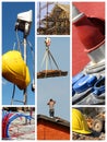 Construction work collage Royalty Free Stock Photo