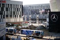 Construction work in front of the Mercedes-Benz Arena Berlin
