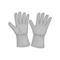 Construction work gloves icon Royalty Free Stock Photo