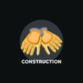 Construction work gloves Royalty Free Stock Photo