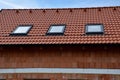 construction work on a house made of modern insulating bricks.