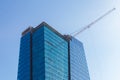 Construction work on Nivy Tower, Bratislava, Slovakia Royalty Free Stock Photo