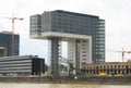 Construction work site in Frankfurt, Germany