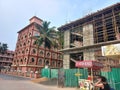 construction work under progress in the ISKCON temple, Mayapur, West Bengal Royalty Free Stock Photo