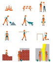 Construction worker character business teamwork vector