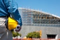 Construction Worker at construction site Royalty Free Stock Photo