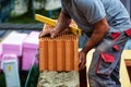 Construction worker on a construction site