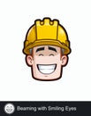 Construction Worker - Expression - Positive n Smiling - Beaming with Smiling Eyes