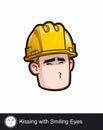 Construction Worker - Expressions - Affection - Kissing with Smiling Eyes