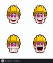 Construction Worker - Expressions - Affection - Star Struck - Variations