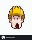 Construction Worker - Expressions - Concerned - Astonished