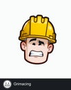 Construction Worker - Expressions - Skeptical - Grimacing