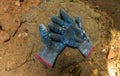 Construction worker, Gardner, painter, gloves worn out due to heavy work