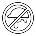 Construction worker helmet ban, head helmet concept. Vector graphics. Forbidden, prohibited item sign on white Royalty Free Stock Photo