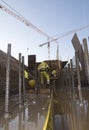 Construction worker in hydraulic engineering