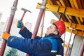 Construction worker installer Royalty Free Stock Photo