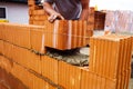 Construction worker on a job site Royalty Free Stock Photo