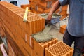 Construction worker on a job site Royalty Free Stock Photo