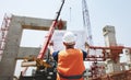 Construction Worker Planning Constructor Developer Concept Royalty Free Stock Photo