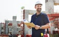 Construction Worker Planning Constructor Developer Concept Royalty Free Stock Photo