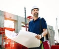 Construction Worker Planning Contractor Developer Concept Royalty Free Stock Photo