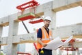 Construction Worker Planning Contractor Developer Concept Royalty Free Stock Photo