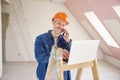 Construction worker portrait Royalty Free Stock Photo