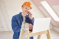 Construction worker portrait Royalty Free Stock Photo