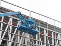 Man Working on the Working at height on construction