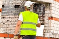 Construction worker with sledge hammer Royalty Free Stock Photo