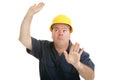 Construction Worker Trapped Royalty Free Stock Photo