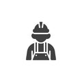 Construction worker vector icon Royalty Free Stock Photo