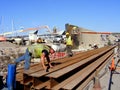 Construction-Workers Constructing Tidal Wall