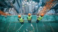 Construction Workers on a High-Rise Building Royalty Free Stock Photo
