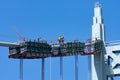 Construction Workers making Repairs on top of the Triborough Bridge in New York City